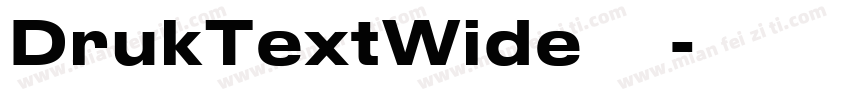 DrukTextWide 字体下载字体转换